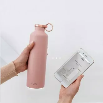 Equa Smart - smarte Flasche, Stahl, Marmor, Pink Blush