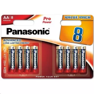 PANASONIC Pro Power Alkaline-Batterien LR6PPG/8BW AA 1, 5V (Blistr 8pcs) PANASONIC Pro Power Alkaline-Batterien LR6PPG/8BW AA 1, 5V (Blistr 8pcs)