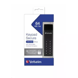 VERBATIM USB 3.0 Laufwerk 64 GB - Keypad Secure (R: 160 / W: 140 MB / s) DSGVO VERBATIM USB 3.0 Laufwerk 64 GB - Keypad Secure (R: 160 / W: 140 MB / s) DSGVO