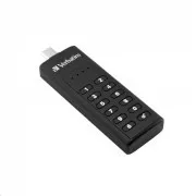 VERBATIM USB C 3.1 Laufwerk 128 GB - Keypad Secure (R: 160 / W: 150 MB / s) DSGVO