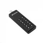 VERBATIM USB C 3.1 Laufwerk 32 GB - Keypad Secure (R: 160 / B: 130 MB / s) DSGVO
