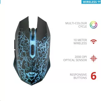 TRUST Mouse GXT 107 Izza Kabellose optische Gaming-Maus