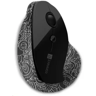 CONNECT IT FOR HEALTH DOODLE ergonomische vertikale Maus, (+ 1x AA-Batterien frei), kabellos