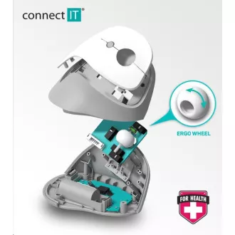 CONNECT IT FOR HEALTH DOODLE ergonomische vertikale Maus, (+ 1x AA-Batterien frei), kabellos