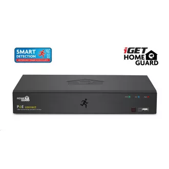 iGET HOMEGUARD HGNVK85304 PoE Kamerasystem mit SMART Bewegungserkennung, 8-Kanal FullHD NVR   4x FullHD Außenkamera