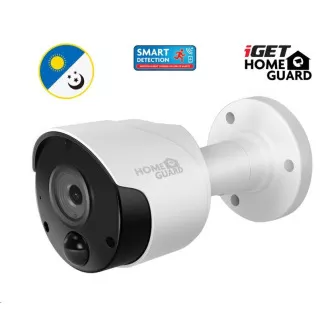 iGET HOMEGUARD HGNVK85304 PoE Kamerasystem mit SMART Bewegungserkennung, 8-Kanal FullHD NVR   4x FullHD Außenkamera