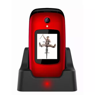 EVOLVEO EasyPhone FD, Mobiltelefon für Senioren mit Ladestation (rote Farbe) EVOLVEO EasyPhone FD, Mobiltelefon für Senioren mit Ladestation (rote Farbe)
