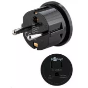 Goobay Reiseadapter USA / Japan für Geräte und Ladegeräte mit europäischem Stecker