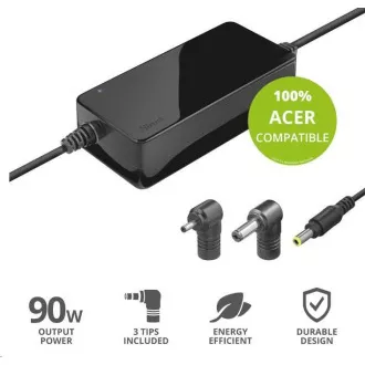 TRUST MAXO Netzteil für ACER 90W Laptops, inkl. Klemmen