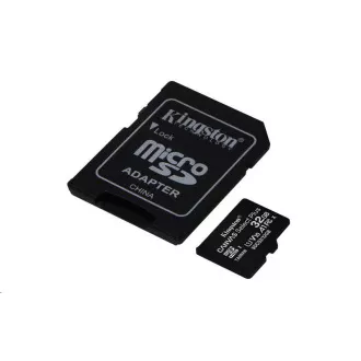 Kingston 32GB micSDHC Canvas Select Plus 100R A1 C10 Karte + SD-Adapter Kingston 32GB micSDHC Canvas Select Plus 100R A1 C10 Karte + SD-Adapter