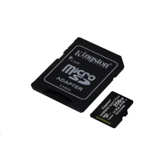 Kingston 256-GB-MikrofonSDXC Canvas Select Plus 100R A1 C10-Karte + SD-Adapter Kingston 256-GB-MikrofonSDXC Canvas Select Plus 100R A1 C10-Karte + SD-Adapter