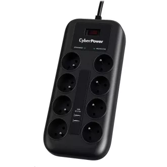 CyberPower Surge Buster ™ 8 Steckdosen, 2xUSB, 1,8m, Neu