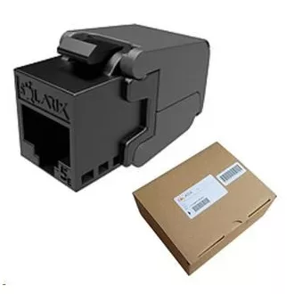 Solarix MULTIPACK 24 Stück - Keystone CAT5E UTP RJ45 schwarz selbstschneidend SXKJ-5E-UTP-BK-SA