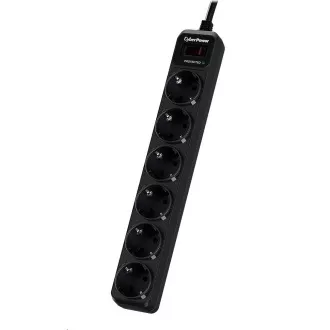 CyberPower Surge Buster ™ 6 Steckdosen, 1,8m, Deutsch, Neu CyberPower Surge Buster ™ 6 Steckdosen, 1,8m, Deutsch, Neu