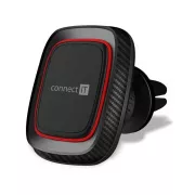 CONNECT IT InCarz 4Strong360 CARBON universeller magnetischer Autohalter, 4 Magnete, rot