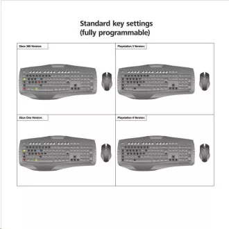 Hama Maus-/Tastatur-Konverter "Speedshot Ultimate" für PS4 / PS3 / Xbox One / Xbox360, Grau
