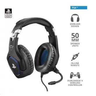 TRUST GXT 488 Forze PS4 Gaming-Headset - Sony-Lizenz - schwarz TRUST GXT 488 Forze PS4 Gaming-Headset - Sony-Lizenz - schwarz