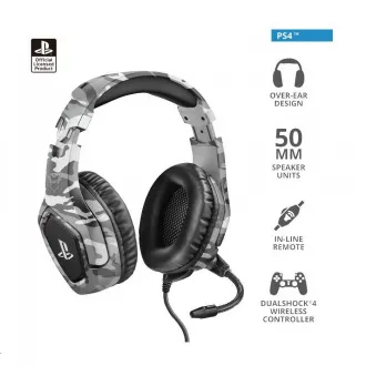 TRUST GXT 488 Forze-G PS4 Gaming-Headset - Sony-Lizenz - grau TRUST GXT 488 Forze-G PS4 Gaming-Headset - Sony-Lizenz - grau