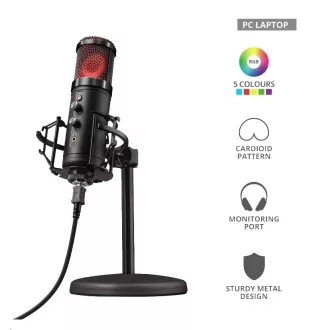 TRUST-Mikrofon GXT 256 Exxo USB-Streaming-Mikrofon