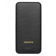 ADATA PowerBank AT10000 - externer Akku für Handy/Tablet 10000mAh, schwarz