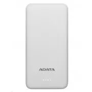 ADATA PowerBank AT10000 - externer Akku für Handy/Tablet 10000mAh, weiß