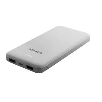 ADATA PowerBank AT10000 - externer Akku für Handy/Tablet 10000mAh, weiß