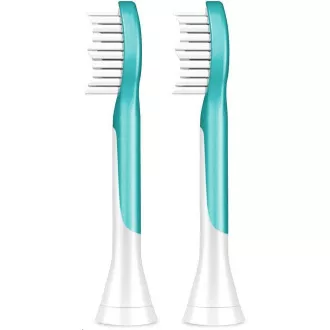 Philips HX6042/33 Sonicare für Kinder, Ersatzköpfe, für Kinder, Standardgröße, 2 Stück, aufsteckbar, aqua