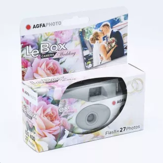 Agfaphoto LeBox Wedding Flash 400/27 - analoge Einwegkamera Agfaphoto LeBox Wedding Flash 400/27 - analoge Einwegkamera