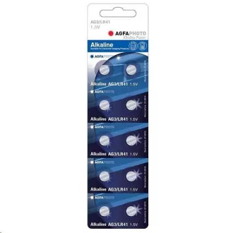 AgfaPhoto alkalische Knopfbatterie LR41-LR736-AG3-384-392, Blister 10 Stück AgfaPhoto alkalische Knopfbatterie LR41-LR736-AG3-384-392, Blister 10 Stück