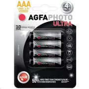AgfaPhoto Ultra-Alkalibatterie LR03 / AAA, 4 Stück