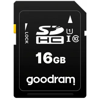GOODRAM SDHC-Karte 16GB (R: 100/W: 10 MB/s) UHS-I Klasse 10 GOODRAM SDHC-Karte 16GB (R: 100/W: 10 MB/s) UHS-I Klasse 10