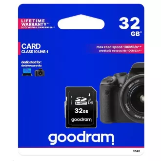 GOODRAM SDHC-Karte 32GB (R: 100/W: 10 MB/s) UHS-I Klasse 10