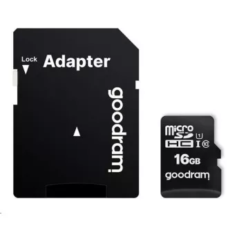 GOODRAM MicroSDHC-Karte 16GB M1AA, UHS-I Class 10, U1 + Adapter