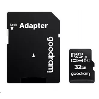 GOODRAM MicroSDHC-Karte 32GB M1AA, UHS-I Class 10, U1 + Adapter GOODRAM MicroSDHC-Karte 32GB M1AA, UHS-I Class 10, U1 + Adapter