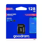 GOODRAM MicroSDXC-Karte 128GB M1AA, UHS-I Class 10, U1 + Adapter