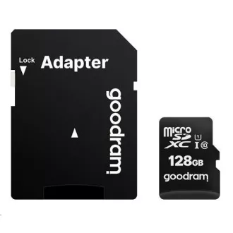 GOODRAM MicroSDXC-Karte 128GB M1AA, UHS-I Class 10, U1 + Adapter