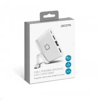 DICOTA USB-C Tragbares Docking 4-in-1 mit HDMI DICOTA USB-C Tragbares Docking 4-in-1 mit HDMI