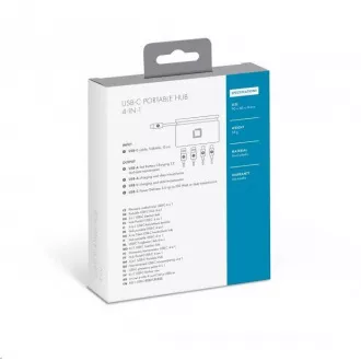 DICOTA USB-C Tragbarer Hub 4-in-1