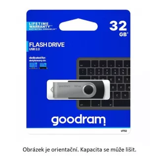 GOODRAM Flash Disk 64GB UTS2, USB 2.0, schwarz