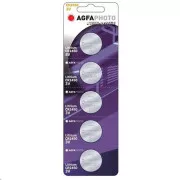 AgfaPhoto Knopf-Lithiumbatterie CR2450, Blister 5 Stück