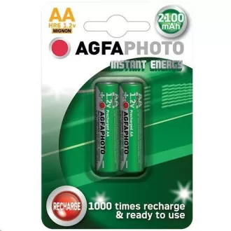AgfaPhoto vorgeladener Akku AA, 2100mAh, 2 Stück