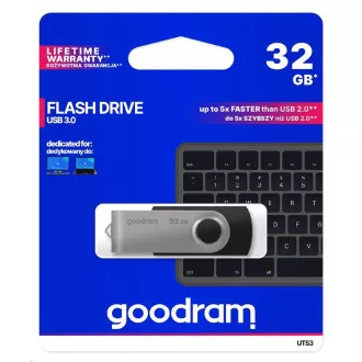 GOODRAM Flash Disk 32GB UTS3, USB 3.0, schwarz