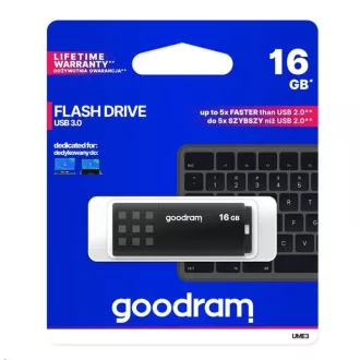 GOODRAM Flash Disk 16GB UME3, USB 3.0, schwarz