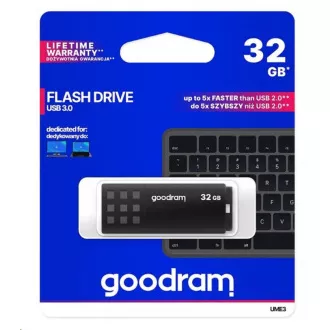 GOODRAM Flash Disk 32GB UME3, USB 3.0, schwarz