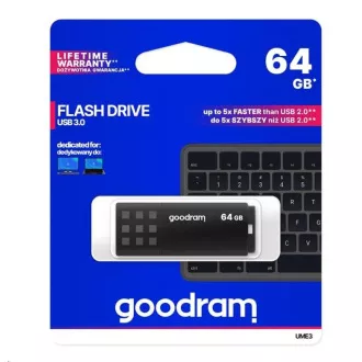 GOODRAM Flash Disk 64GB UME3, USB 3.0, schwarz GOODRAM Flash Disk 64GB UME3, USB 3.0, schwarz
