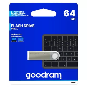 GOODRAM Flash-Laufwerk UUN2 64GB USB 2.0 silber GOODRAM Flash-Laufwerk UUN2 64GB USB 2.0 silber