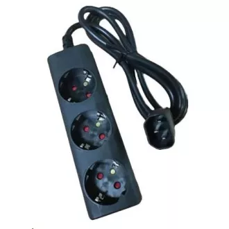 Eaton USV-Kabel / Verlängerungskabel, IEC C14, 3 Steckdosen schuko, schwarz, 10A Eaton USV-Kabel / Verlängerungskabel, IEC C14, 3 Steckdosen schuko, schwarz, 10A