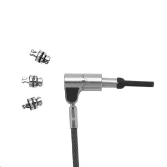 DICOTA Universal Security Cable Lock, 3 austauschbare Köpfe passend für alle Steckplätze, Masterkeyed DICOTA Universal Security Cable Lock, 3 austauschbare Köpfe passend für alle Steckplätze, Masterkeyed