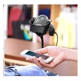 Zebra Leser DS4608 SR 2D schwarz + USB Kabel, Standfuß (Ersatz für DS4308)