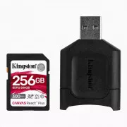 Kingston 256 GB SDXC React Plus + Lesegerät